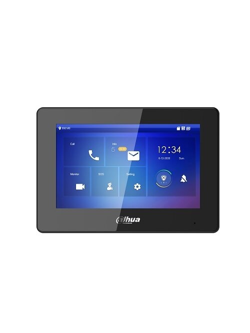 IP domofono monitorius 7 col. 1024x600,Micro SD kortelės prievadas,PoE(802.3af) juodas, SIP IP domofono monitorius 7 col. 1024x600,Micro SD kortelės prievadas,PoE(802.3af) juodas, SIP