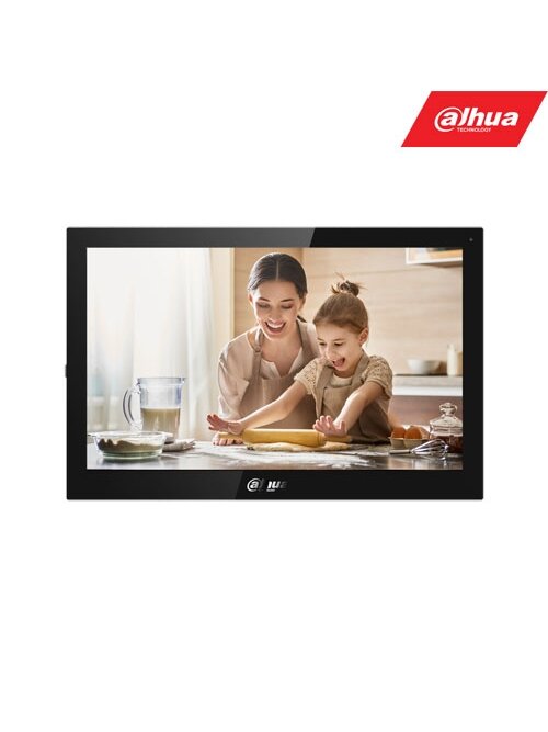 IP domofono monitorius VTH5321GB-W. 10 col. 1024x600. Wifi, PoE(802.3af). SIP. Andoid 8.1, Juodas