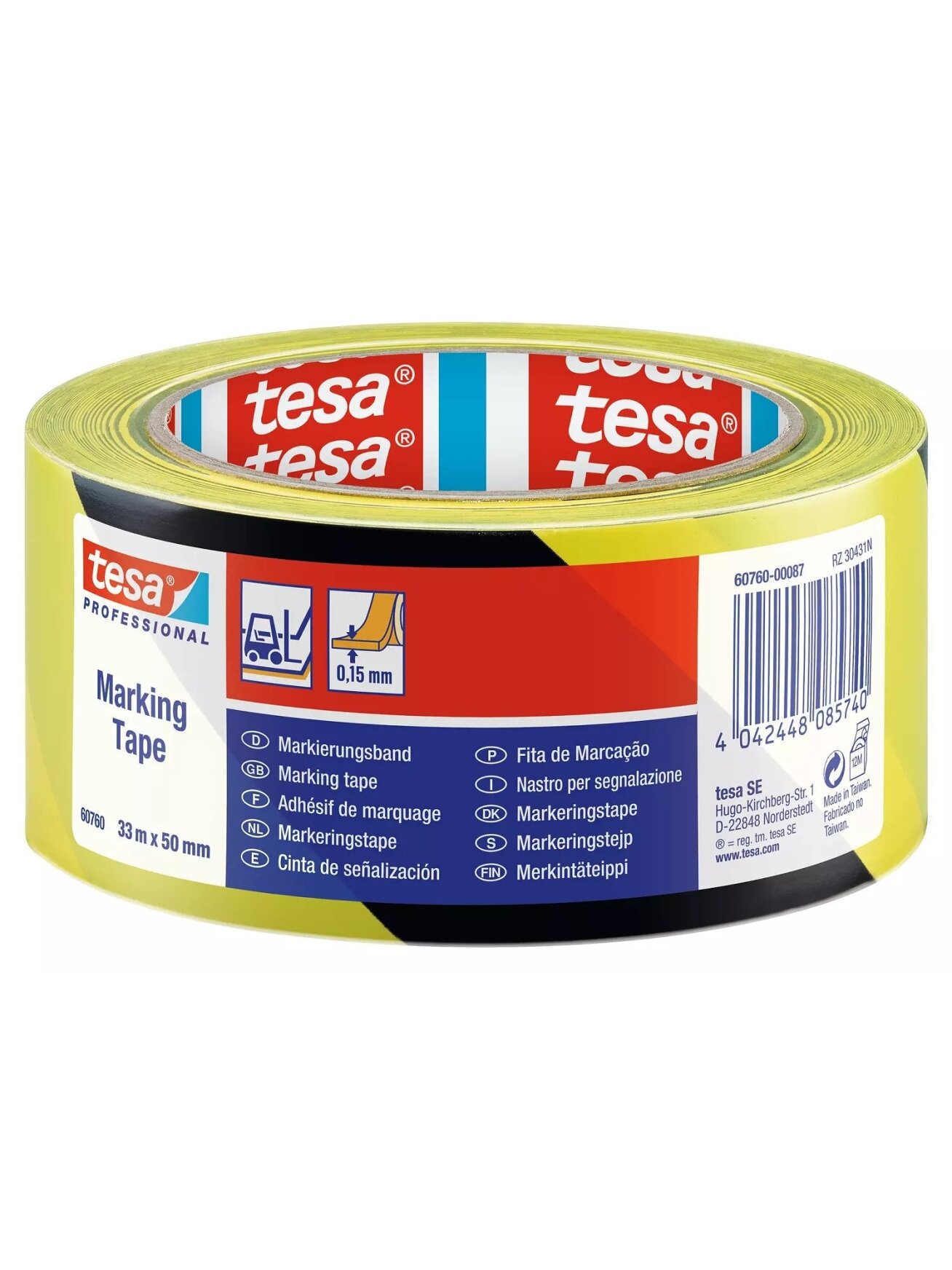 Įspėjamoji juosta grindų žymėjimui TESA 33m x 50mm 60760-00095-15 (geltona) Įspėjamoji juosta grindų žymėjimui TESA 33m x 50mm 60760-00095-15 (geltona)
