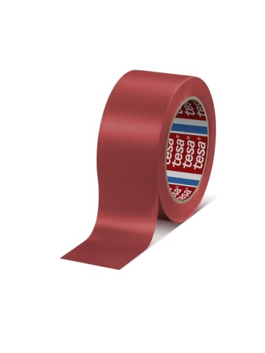 Įspėjamoji grindų žymėjimo juosta TESA (raudona) 33m x 50mm 60760-00098-15