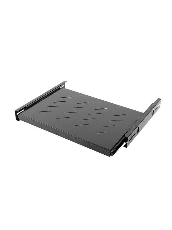 Ištraukiama lentyna 19" spintai 1U L450 (juoda)