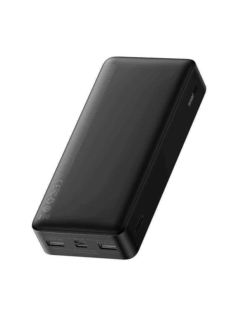 Išorinis akumuliatorius (Powerbank) BASEUS PPBD050101 (20000mAh, 15W, 2xUSB + USB-C, juodas)