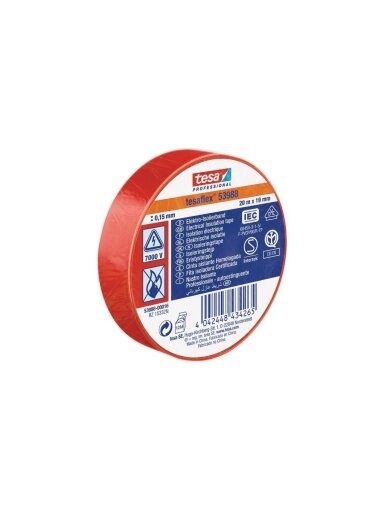 Izoliuojanti juosta TESA (raudona) 10m x 15mm 53988-00020-00