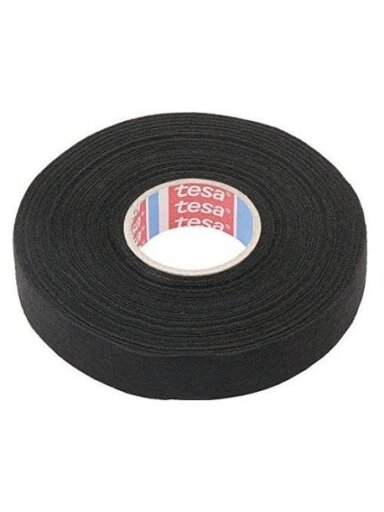Izoliuojanti tekstilinė juosta TESA (juoda) 25m x 15mm 51608-00009-00