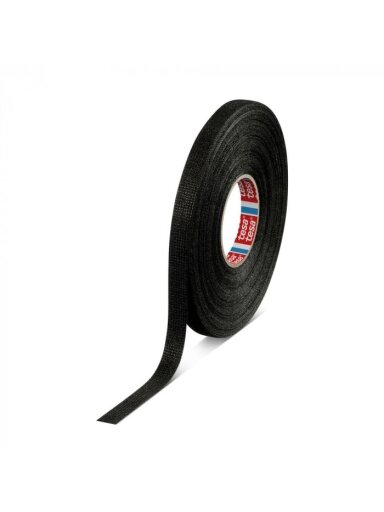 Izoliuojanti tekstilinė juosta TESA (juoda) 25m x  9mm 51608-00002-00