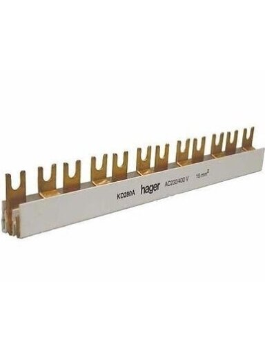 Izoliuota sujungimo šyna Hager KDN180A (1P, 12 mod., 16mm)