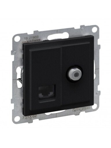 Juodas RJ45+ TV lizdas SUNO Legrand 721462
