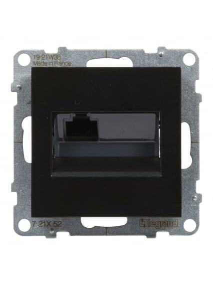 Juodas RJ45 UTP 6A lizdas Legrand SUNO 721454