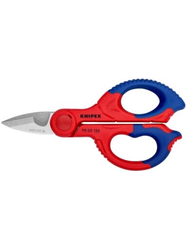 Kabelio kirpimo žirklės su plastikiniu dėklu KNIPEX 9505155SB (155mm)