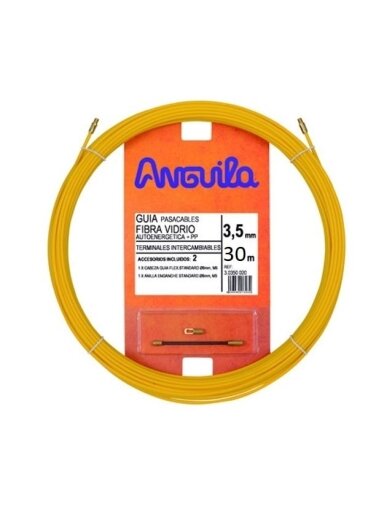 Kabelio pratraukėjas (30m, 3.5mm, geltonas, stiklo audinys)