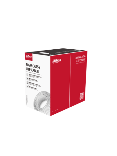 Kabelis ryšio Dahua UTP5e PFM920I-5EUN (Cat5e, HDPE, PoE, PVC, ritė 305m)