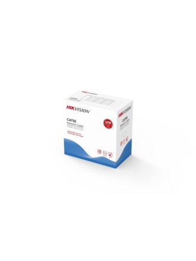 Kabelis ryšio Hikvision UTP 5E Hikvision DS-1LN5E-E/E (305m.)