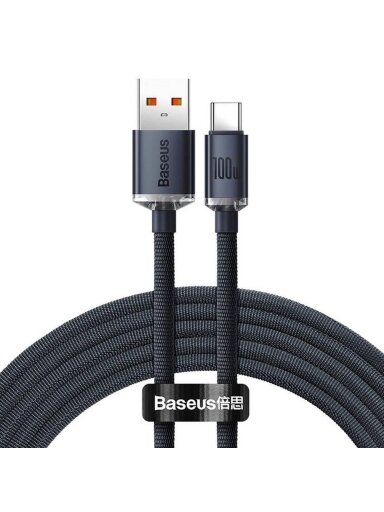 Kabelis USB A - USB C BASEUS CAJY000401 (1.2m, QC3.0, 100W, juodas)