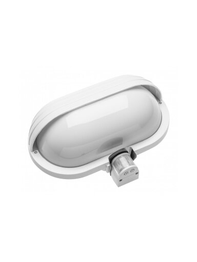 KACROO sieninis LED šviestuvas su judesio davikliu (baltas, 180°, 60 W, IP40) GTV OS-KACROO-0