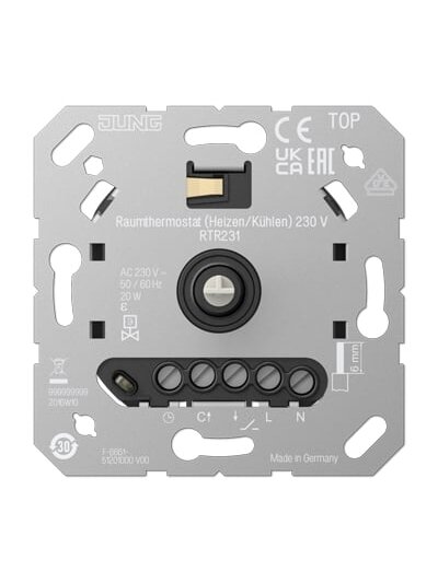 Kambario termostatas JUNG RTR231 (20w, 100mA, 230V) Kambario termostatas JUNG RTR231 (20w, 100mA, 230V)