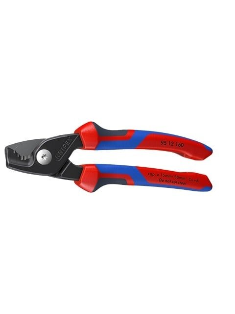 Kabelių kirpimo žirklės KNIPEX 9512160 (160mm, Ø15mm/50 mm2) Kabelių kirpimo žirklės KNIPEX 9512160 (160mm, Ø15mm/50 mm2)