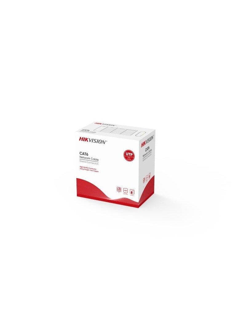 Kabelis ryšio Hik-vision UTP 6 (Gysla-0.55mm, ritė 305m) DS-1LN6-UU