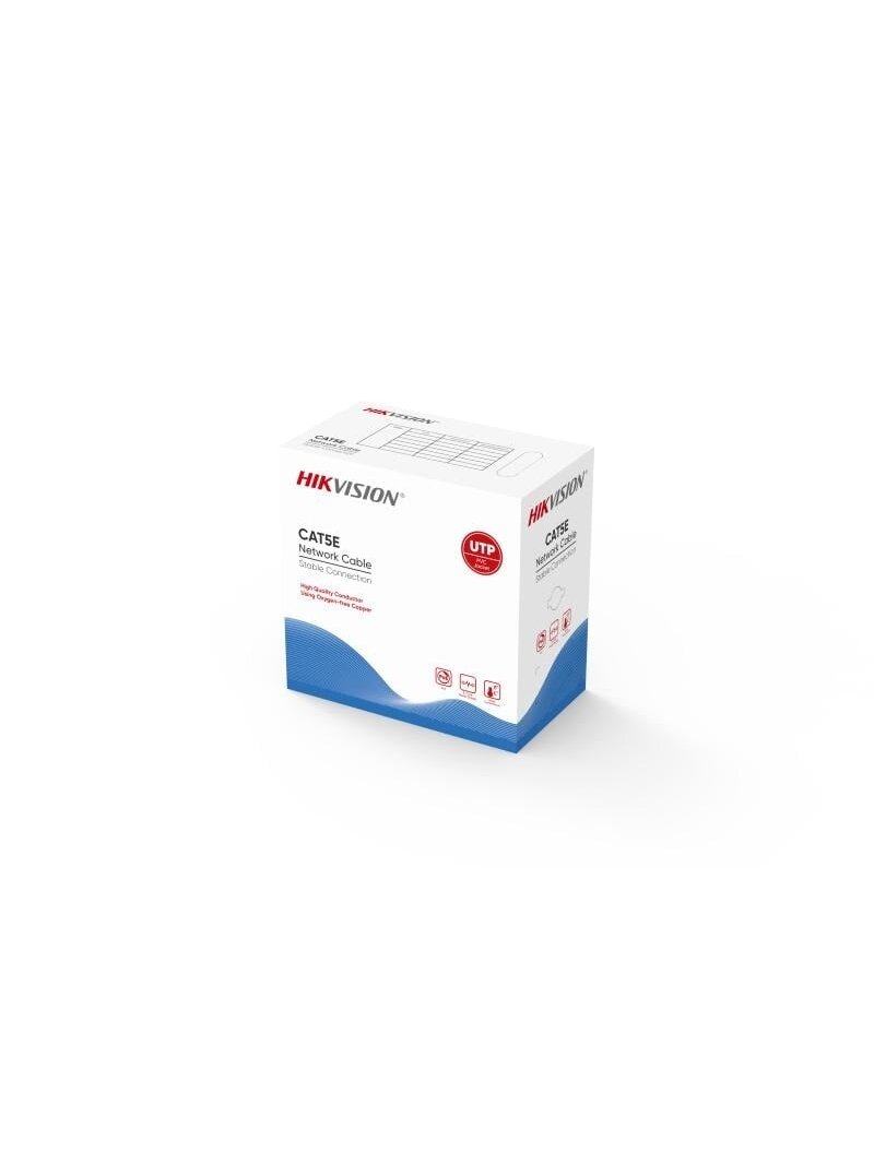 Kabelis ryšio Hikvision UTP 5E Hikvision DS-1LN5E-E/E (305m.)