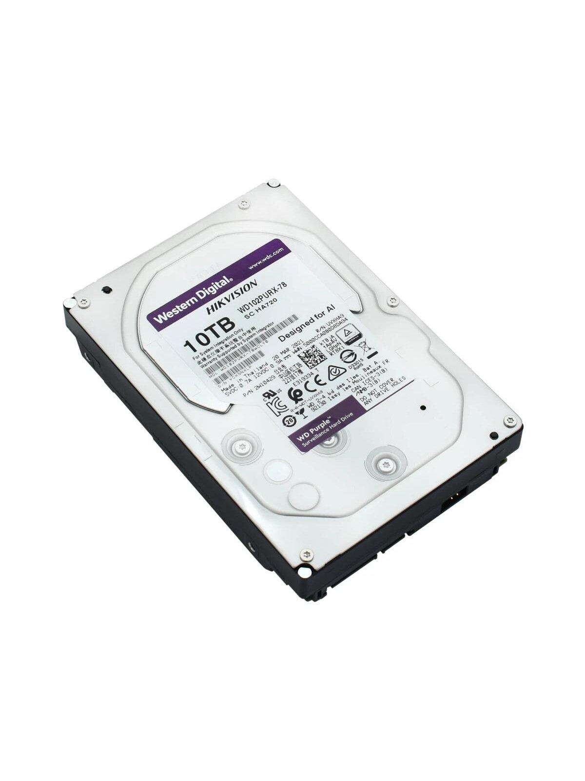 Kietas diskas WD Purple WD102PURX-78 Hikvision Surveillance 10 TB Kietas diskas WD Purple WD102PURX-78 Hikvision Surveillance 10 TB