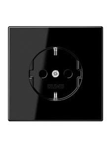 Kištukinis lizdas su įžeminimu JUNG LS1520SW (juodas, 16A/250V)