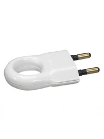 Kištukas Legrand 050162 (baltas, laidas iš šono, su žiedu, 6A, be įžeminimo) Kištukas Legrand 050162 (baltas, laidas iš šono, su žiedu, 6A, be įžeminimo)