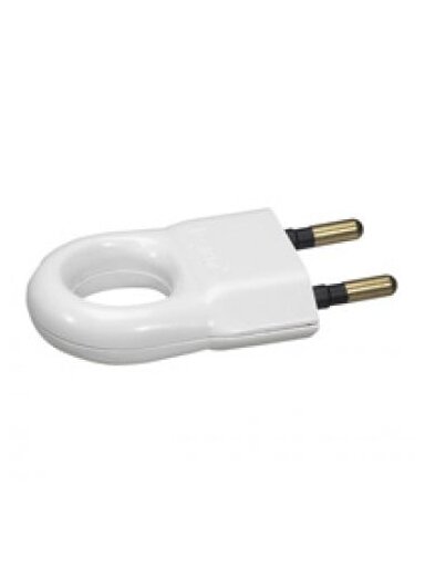 Kištukas Legrand 050162 (baltas, laidas iš šono, su žiedu, 6A, be įžeminimo)