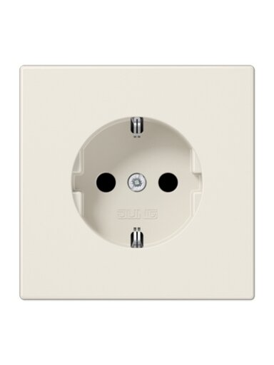Kištukinis lizdas su įžeminimu JUNG LS1520 (dramblio kaulo spalvos, 16A/250V)