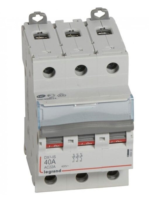 Kirtiklis RX3 MCB Legrand 406460 (C, 400V, 3P, 40A) Kirtiklis RX3 MCB Legrand 406460 (C, 400V, 3P, 40A)