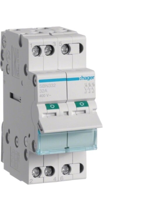 Kirtiklis Hager SBN332 (3P, 32A, 400V, 2 mod.)