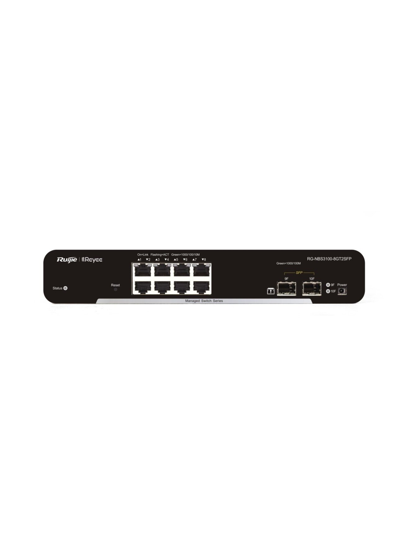 Komutatorius 10 prievadų Ruijie Reyee RG-NBS3100-8GT2SFP (Valdomas)