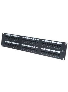 Komutacinė panelė 19' 2U UTP, 48 ports 6e cat