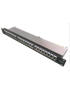 Komutacinė panelė 19'' 1U LK-PP-013-B (FTP Cat.6, 24 prievadai, DUAL IDC, T568A/B, Krone 110, su kabelių laikikliu) Komutacinė panelė 19'' 1U LK-PP-013-B (FTP Cat.6, 24 prievadai, DUAL IDC, T568A/B, Krone 110, su kabelių laikikliu)