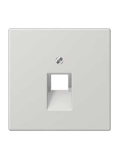 Kompiuterinio lizdo apdaila JUNG LS969-1UALG (pilka, 1xRJ45)