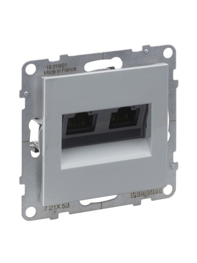 Kompiuterinis lizdas aliuminis SUNO Legrand 721353 (2xRJ45, UTP 6)