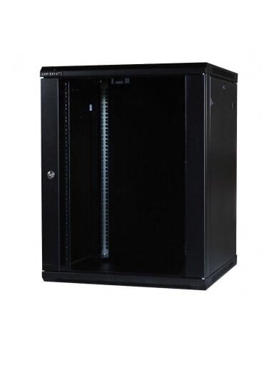 Komutacinė pakabinama spinta 19" 12U 600x450x635 (surinkta) (juoda)