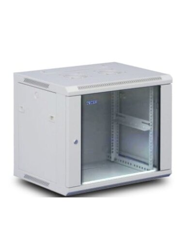 Komutacinė pakabinama spinta 19" 6U 600x400x368mm (surinkta)
