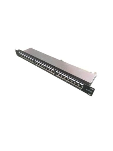 Komutacinė panelė 19" 1U FTP Cat5e LK-PP-013-A (24 prievadai, su kabelių laikikliu, 482.6x44x95 mm)
