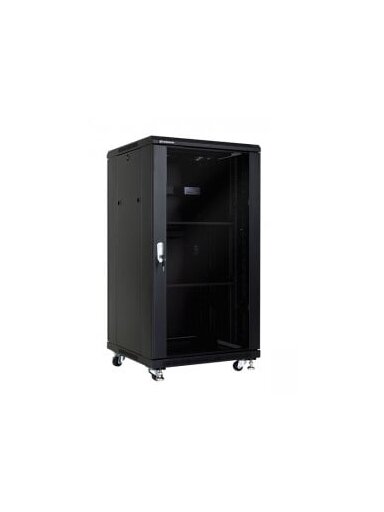Komutacinė spinta 19" 22U 600x600x1166 (juoda, pastatoma)