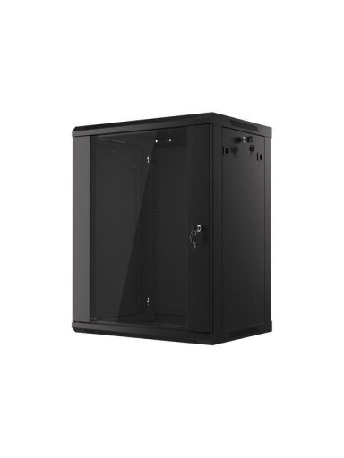 Komutacinė spinta 19'' pakabinama 15U 600x600x770 (nesurinkta, juoda)