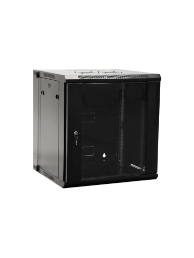 Komutacinė spinta 19'' pakabinama 18U 600x600x902 (juoda)
