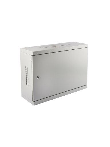 Komutacinė spinta 19'' pakabinama 3U 540x400x180 (balta, metalo durys)