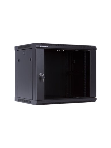 Komutacinė spinta 19'' pakabinama 6U 600x600x368 (juoda)