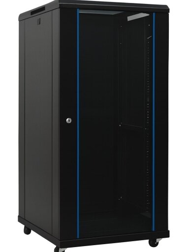 Komutacinė spinta 19'' pastatoma 22U 600x600x1095mm (juoda, nesurinkta, IP20) A2-6622