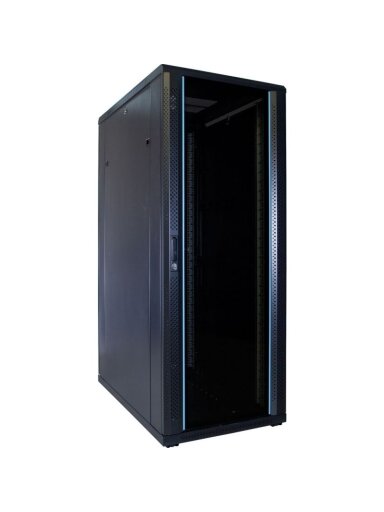 Komutacinė spinta 19'' pastatoma 37U 800x800x1833 (nesurinkta, juoda)