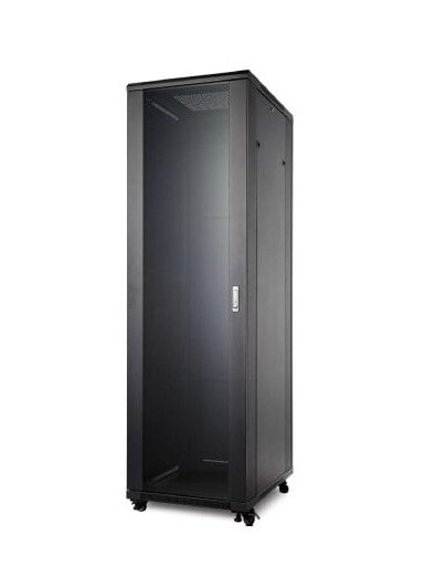 Komutacinė spinta 19'' pastatoma 42U 600x600x2055 (nesurinkta, juoda)