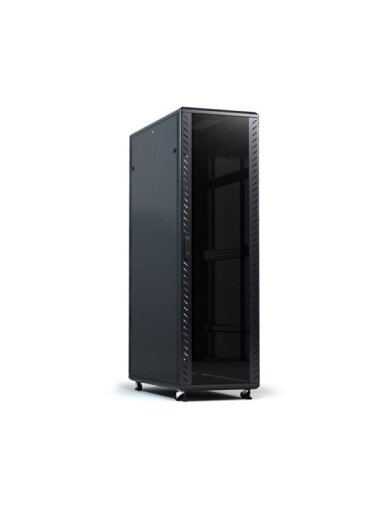 Komutacinė spinta 19'' pastatoma 42U 600x800x2055 (nesurinkta, juoda)