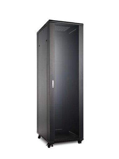 Komutacinė spinta 19'' pastatoma 42U 800x1000x2055 (nesurinkta, juoda)