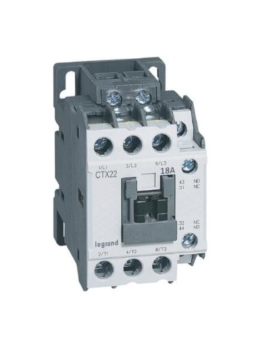 Kontaktorius Legrand 416116 (3P, 22A, 1NO/1NC, CTX, 230V)