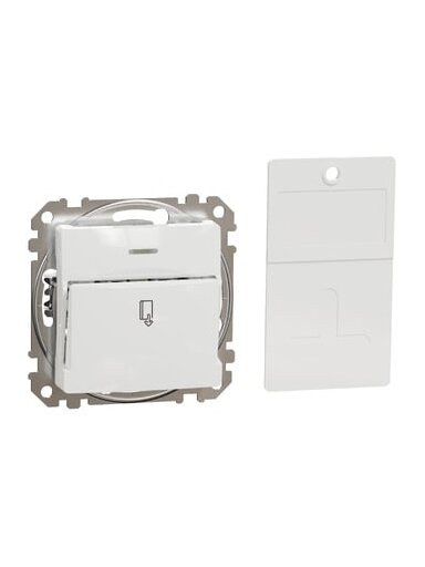 Kortelinis jungiklis Schneider Electric Sedna Design SDD111121 (baltas)