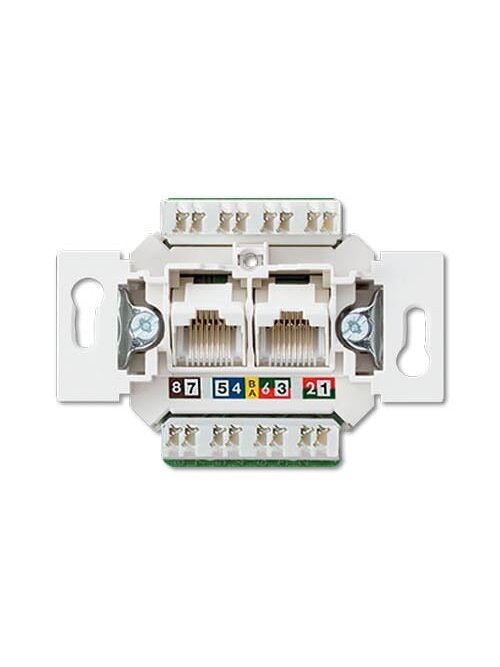 Kompiuterinis lizdas JUNG EPUAE8-8UPOK6US (CAT 6, 2xRJ45) Kompiuterinis lizdas JUNG EPUAE8-8UPOK6US (CAT 6, 2xRJ45)